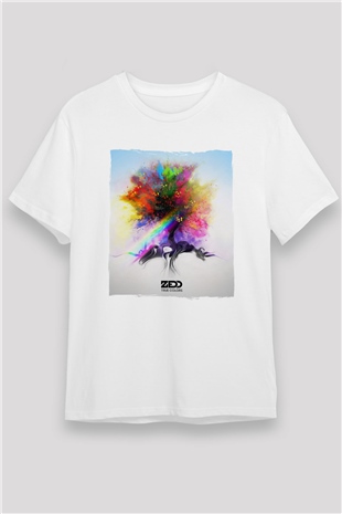 Zedd Beyaz Unisex Tişört T-Shirt - TişörtFabrikası