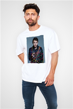 Zedd Beyaz Oversize Tişört Oversize T-shirt - TişörtFabrikası