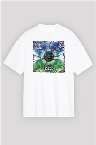 Zedd Beyaz Oversize Tişört Oversize T-shirt - TişörtFabrikası