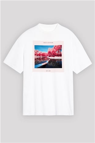 Zedd Beyaz Oversize Tişört Oversize T-shirt - TişörtFabrikası