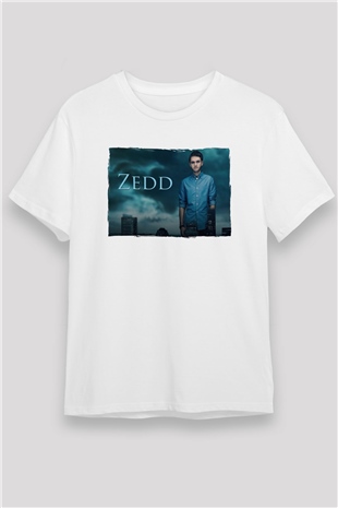 Zedd Beyaz Unisex Tişört T-Shirt - TişörtFabrikası