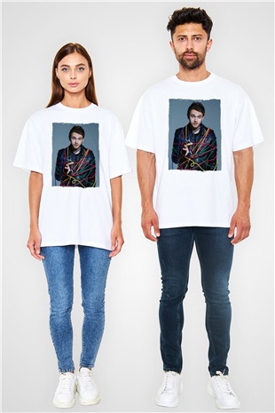 Zedd Beyaz Oversize Tişört Oversize T-shirt - TişörtFabrikası