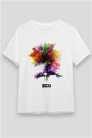 Zedd Beyaz Unisex Tişört T-Shirt - TişörtFabrikası