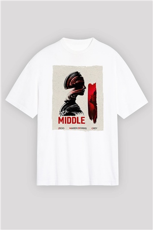 Zedd Beyaz Oversize Tişört Oversize T-shirt - TişörtFabrikası