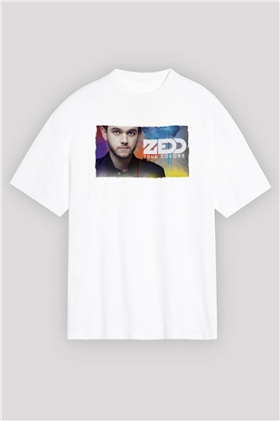 Zedd Beyaz Oversize Tişört Oversize T-shirt - TişörtFabrikası