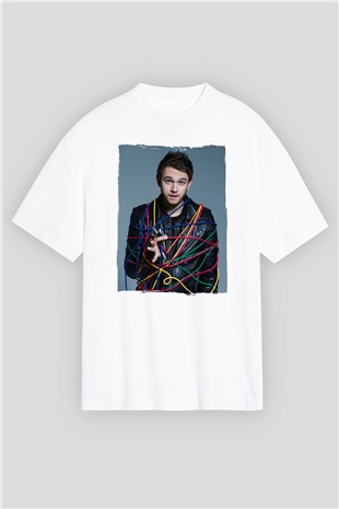 Zedd Beyaz Oversize Tişört Oversize T-shirt - TişörtFabrikası