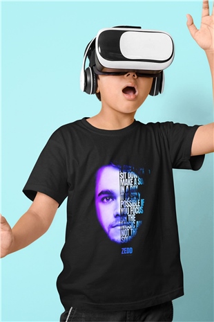 Zedd Siyah Unisex Çocuk Tişört