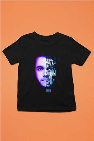 Zedd Siyah Unisex Çocuk Tişört