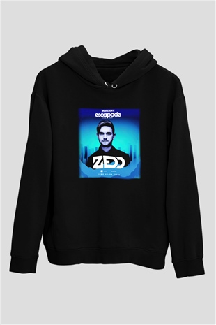 Zedd Siyah Unisex Hoodie