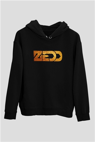 Zedd Siyah Unisex Kapüşonlu Sweatshirt