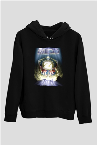 Zedd Siyah Unisex Kapüşonlu Sweatshirt