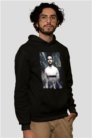 Zedd Siyah Unisex Kapüşonlu Sweatshirt