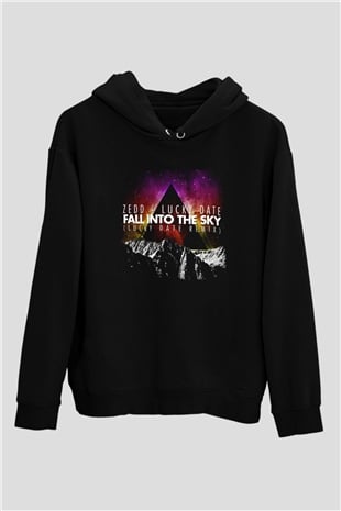 Zedd Siyah Unisex Kapüşonlu Sweatshirt