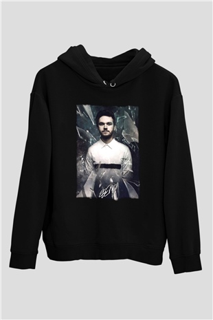 Zedd Siyah Unisex Kapüşonlu Sweatshirt