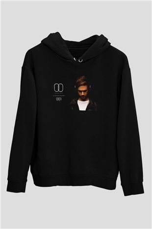 Zedd Siyah Unisex Kapüşonlu Sweatshirt