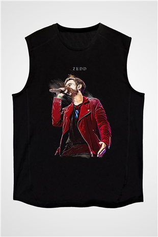 Zedd Siyah Unisex Kolsuz Tişört