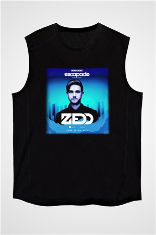 Zedd Siyah Unisex Kolsuz Tişört