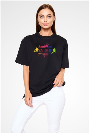 Zedd Siyah Unisex Oversize Tişört T-Shirt