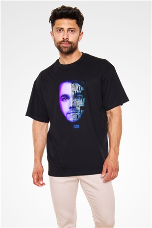Zedd Siyah Oversize Tişört Oversize T-shirt - TişörtFabrikası