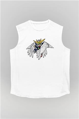 Zero Wing Beyaz Unisex Kolsuz Tişört