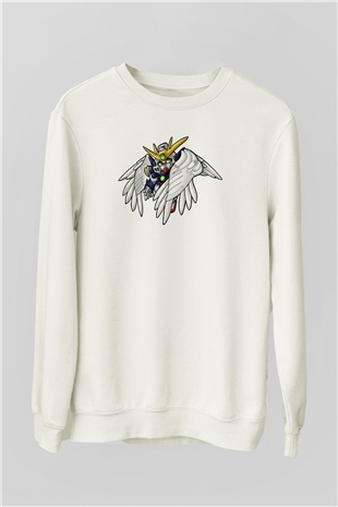 Zero Wing Beyaz Unisex Sweatshirt