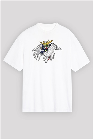 Zero Wing Beyaz Oversize Tişört Oversize T-shirt