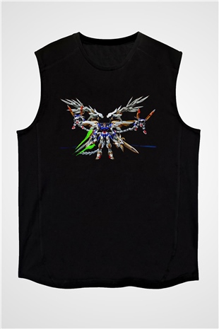 Zero Wing Siyah Unisex Kolsuz Tişört