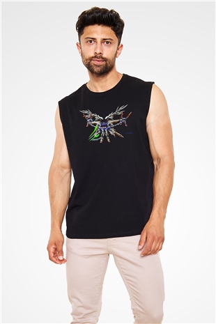 Zero Wing Siyah Unisex Kolsuz Tişört