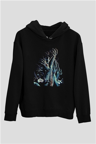 Zombi Siyah Unisex Hoodie