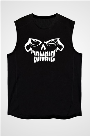 Zombi Siyah Unisex Kolsuz Tişört
