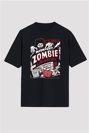 Zombi Siyah Oversize Tişört Oversize T-shirt