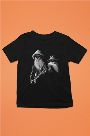 ZZ Top Siyah Unisex Çocuk Tişört