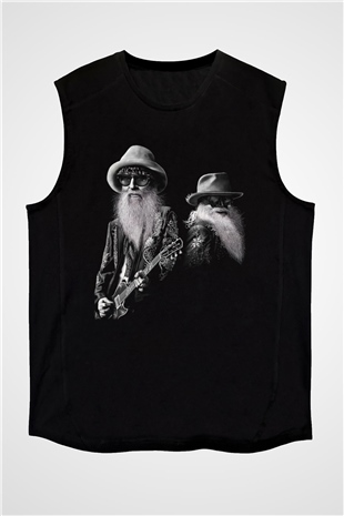 ZZ Top Siyah Unisex Kolsuz Tişört