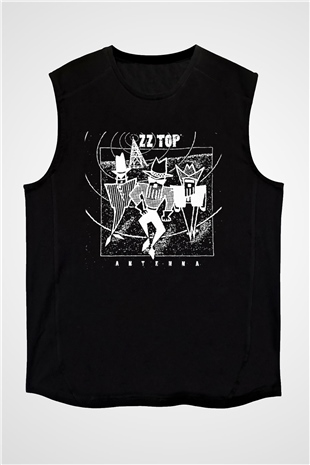 ZZ Top Siyah Unisex Kolsuz Tişört