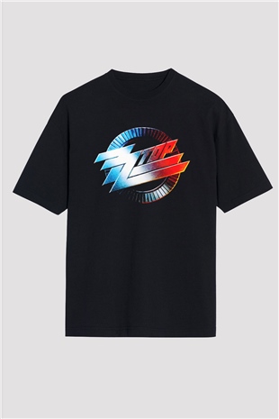 ZZ Top Siyah Unisex Oversize Tişört T-Shirt