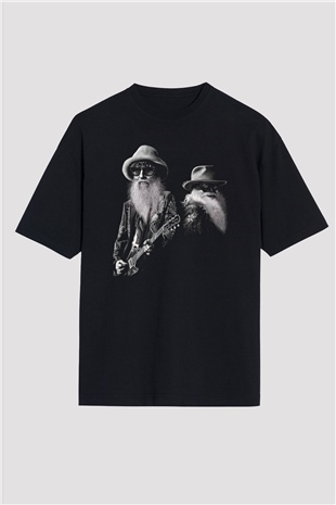 ZZ Top Siyah Oversize Tişört Oversize T-shirt - TişörtFabrikası