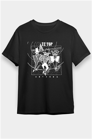 ZZ Top Siyah Unisex Tişört T-Shirt - TişörtFabrikası