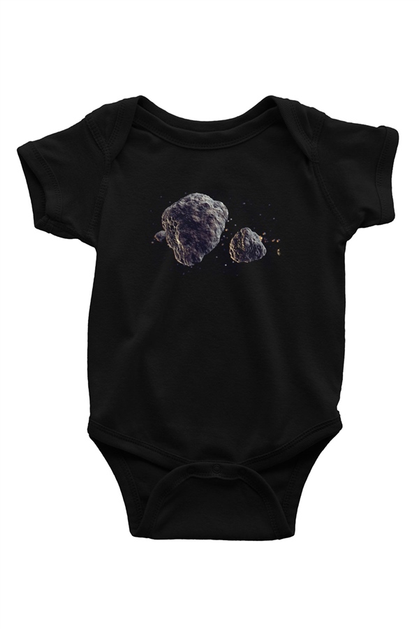 Asteroit Siyah Bebek Body - Zıbın