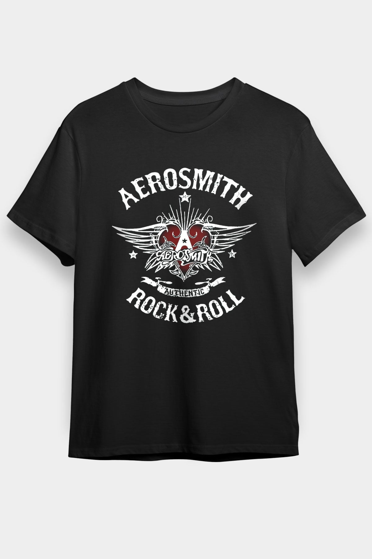  Aerosmith Siyah Unisex Tişört T-Shirt - TişörtFabrikası
