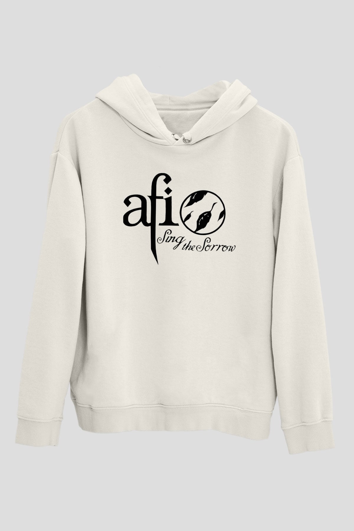  Afi Beyaz Unisex Kapüşonlu Sweatshirt