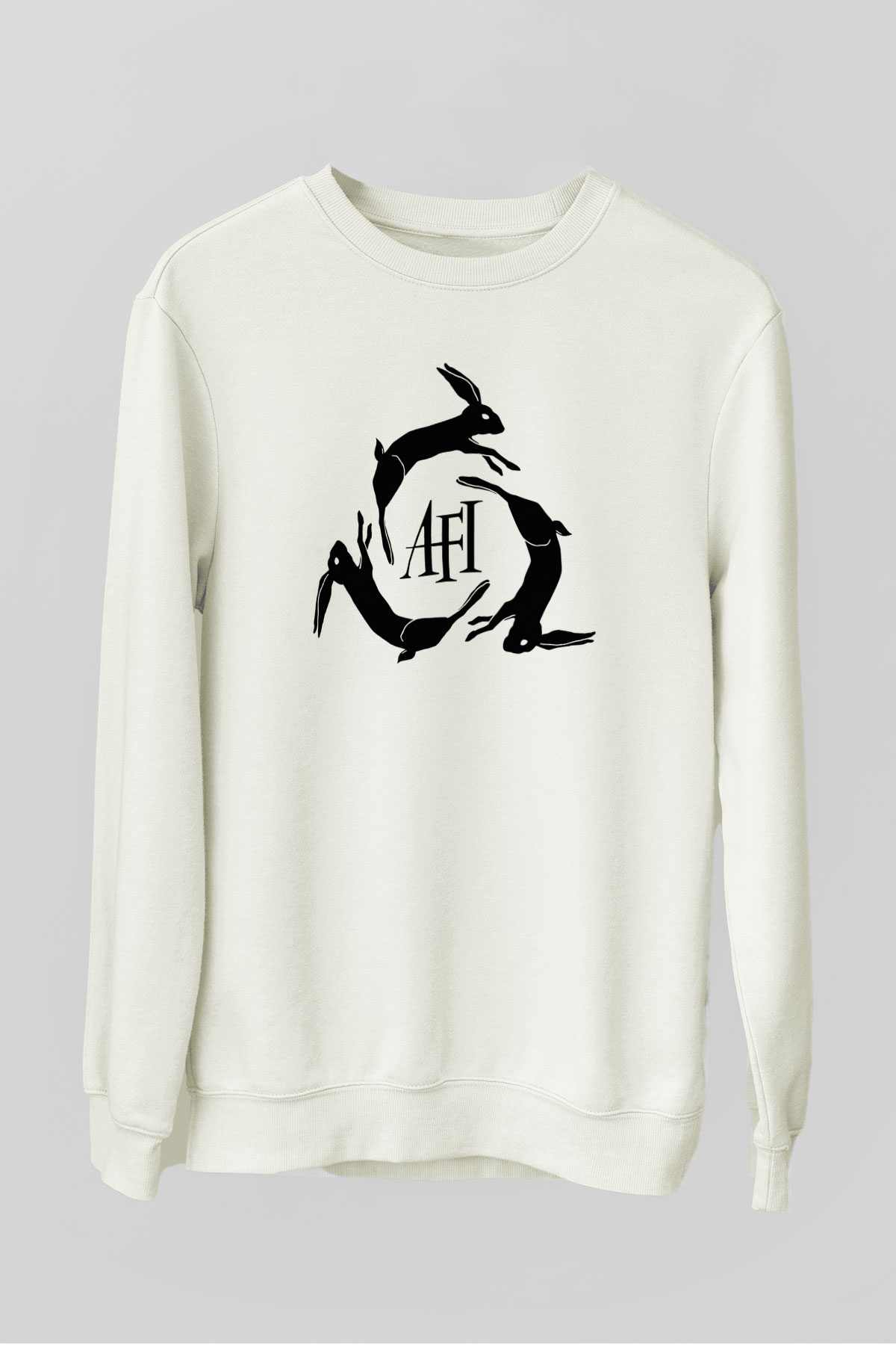  Afi Beyaz Unisex Sweatshirt