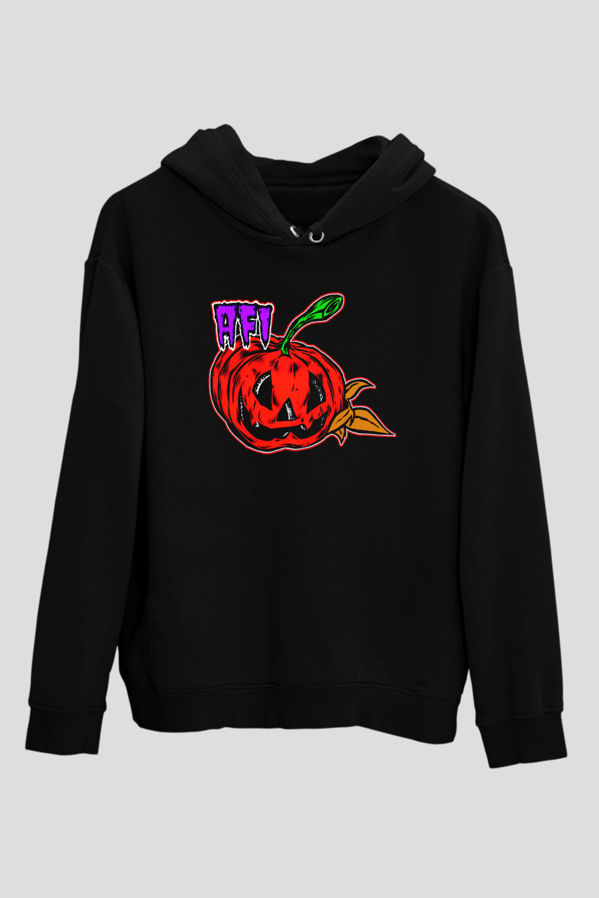  Afi Siyah Unisex Kapüşonlu Sweatshirt