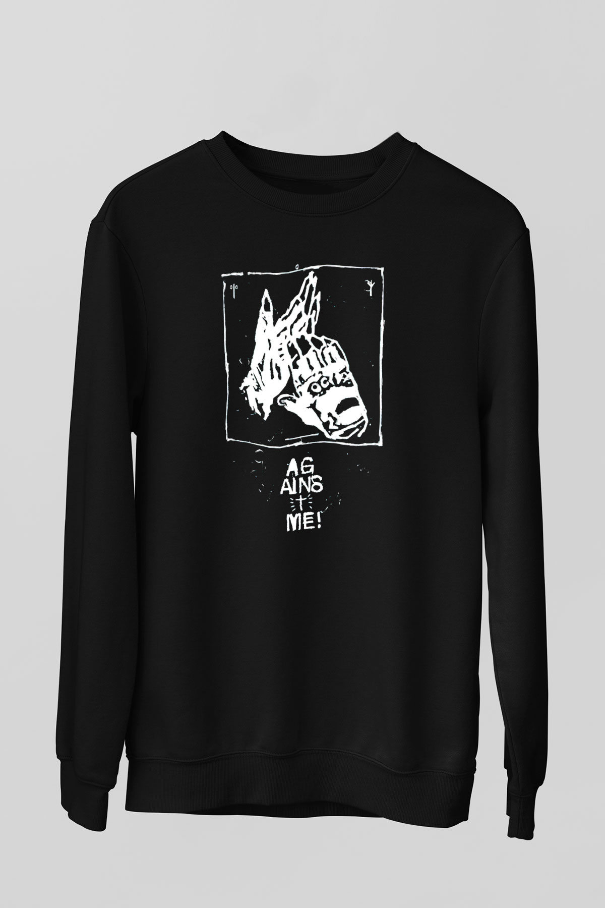  Against Me Siyah Unisex Sweatshirt