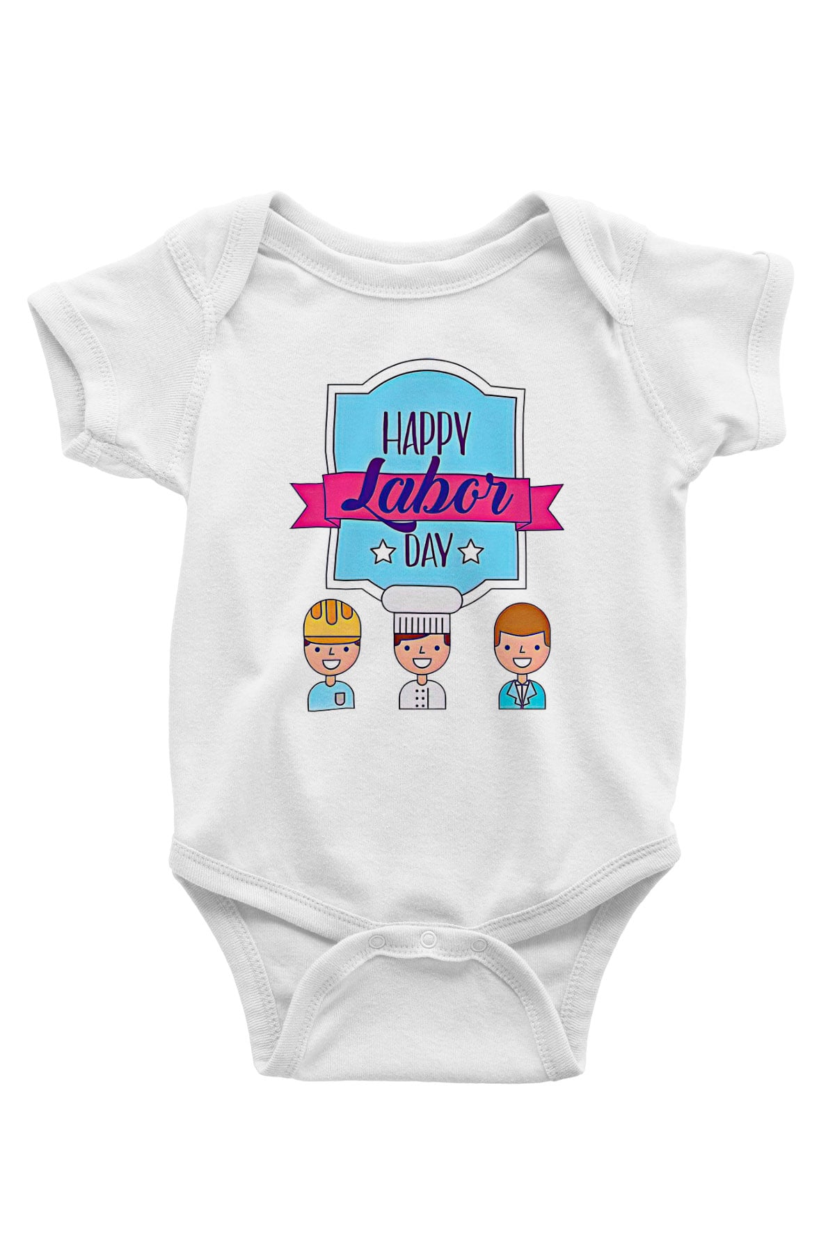 1 Mayıs Baskılı Beyaz Unisex Bebek Body - Zıbın