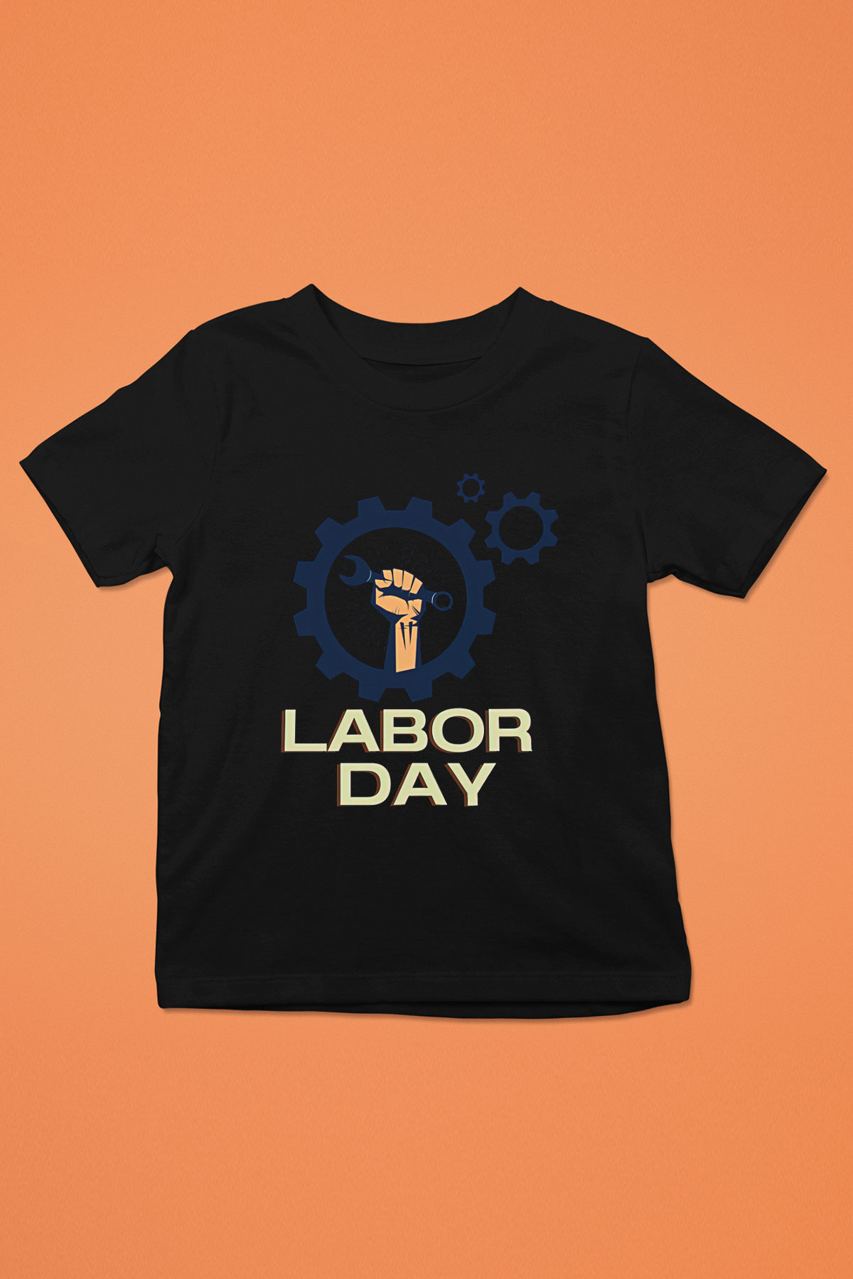 1 Mayıs Baskılı Unisex Siyah Çocuk Tişört - Tshirt