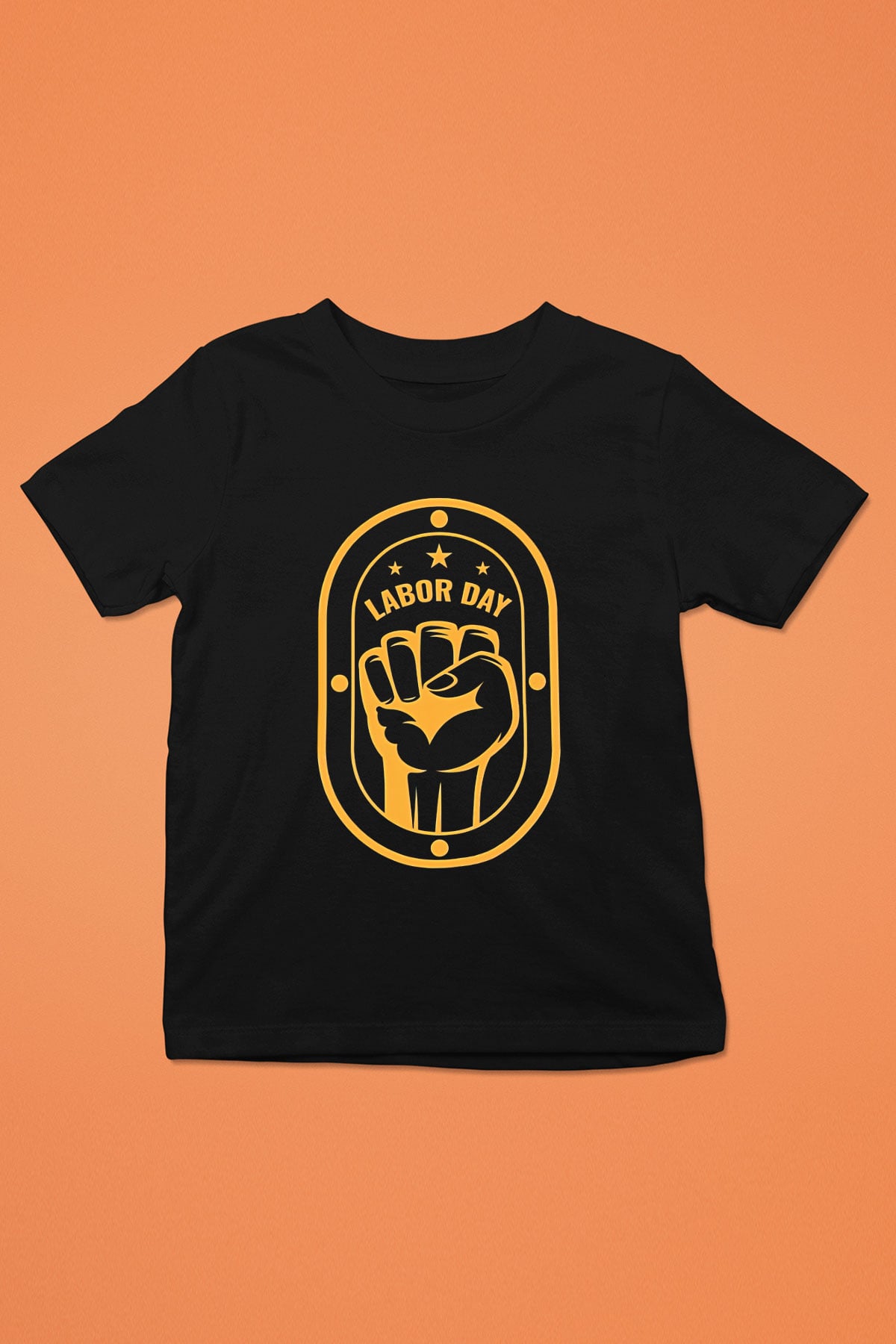 1 Mayıs Baskılı Unisex Siyah Çocuk Tişört - Tshirt