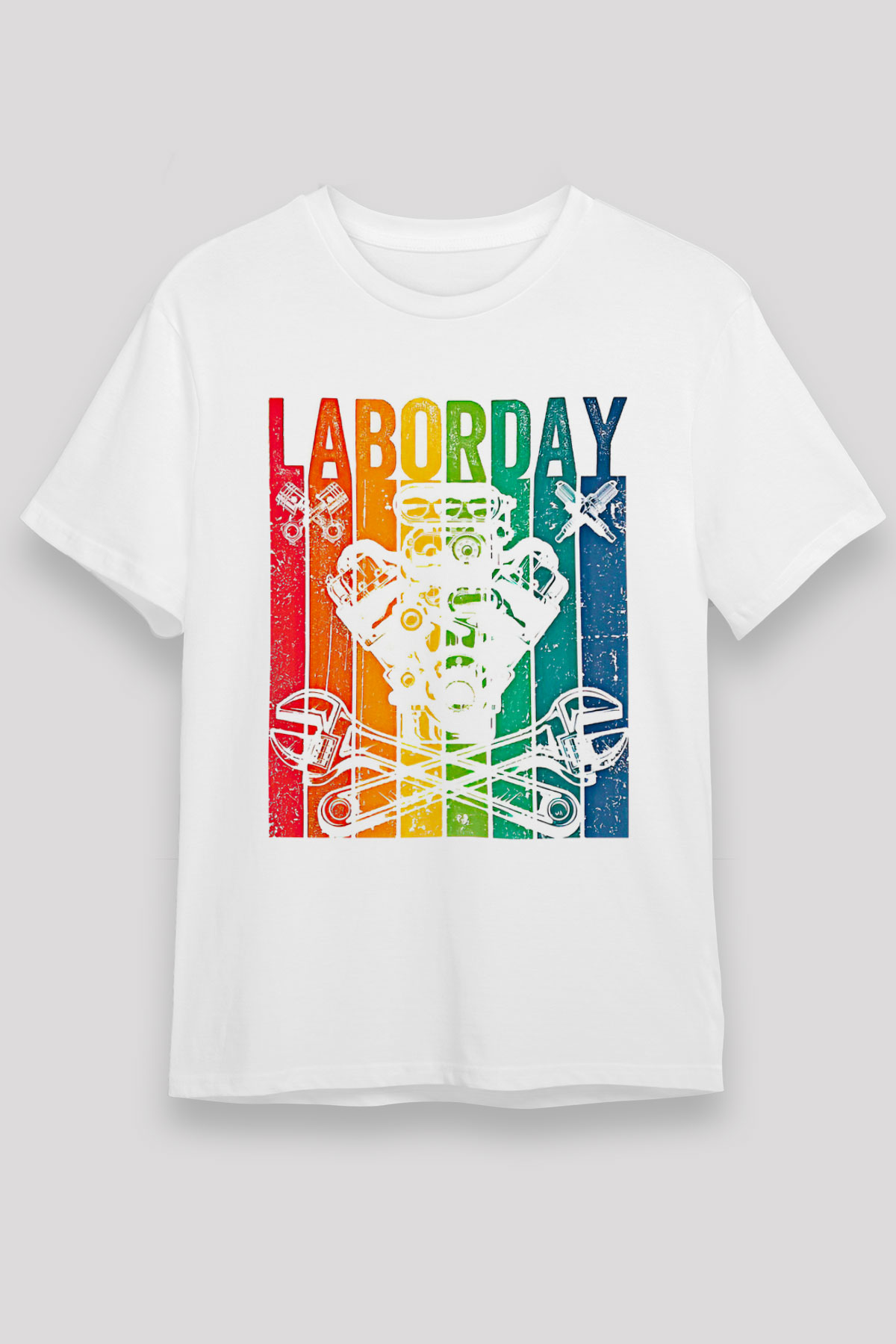 1 Mayıs Unisex Baskılı Beyaz Tişört - Tshirt