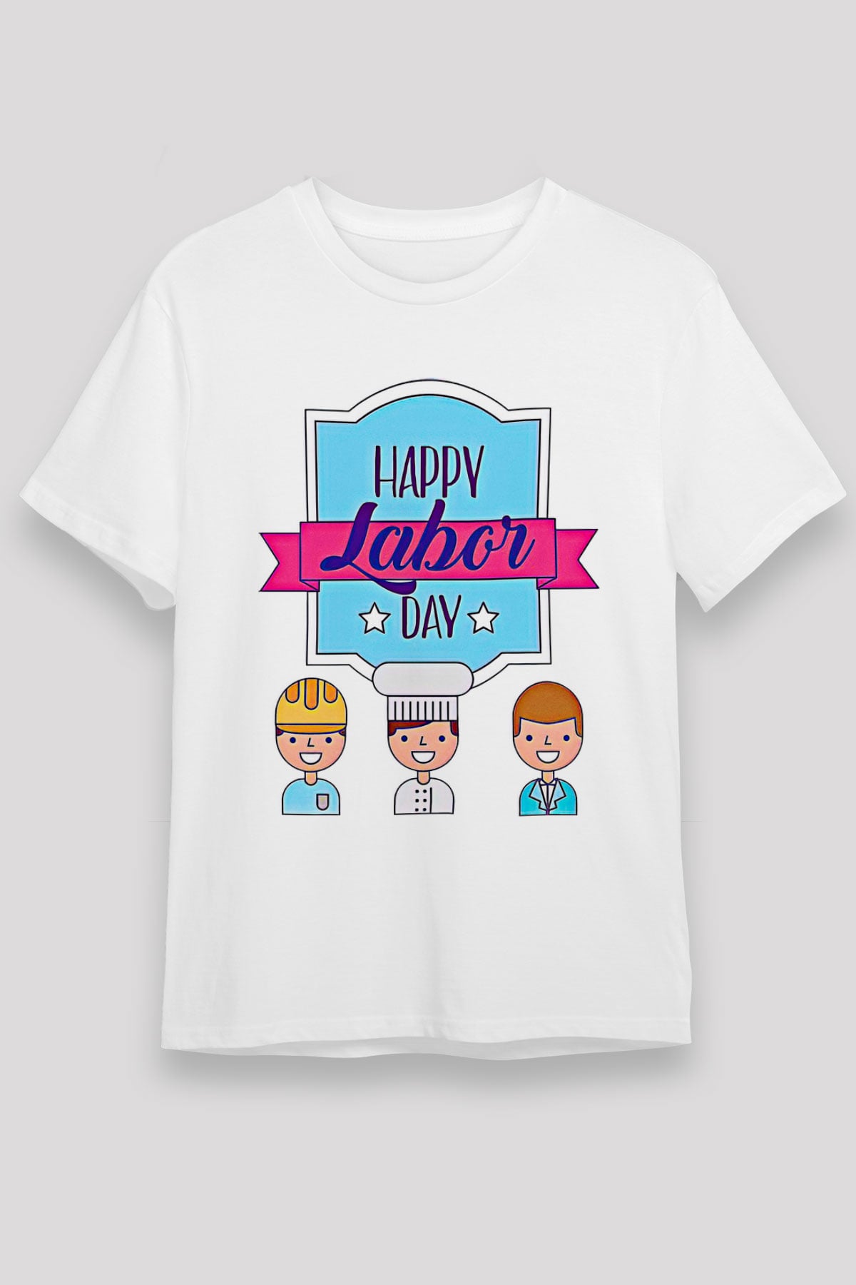 1 Mayıs Unisex Baskılı Beyaz Tişört - Tshirt