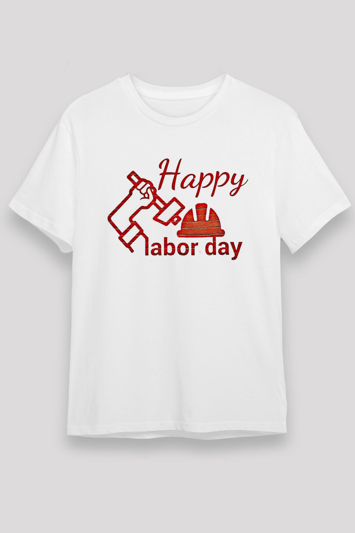 1 Mayıs Unisex Baskılı Beyaz Tişört - Tshirt