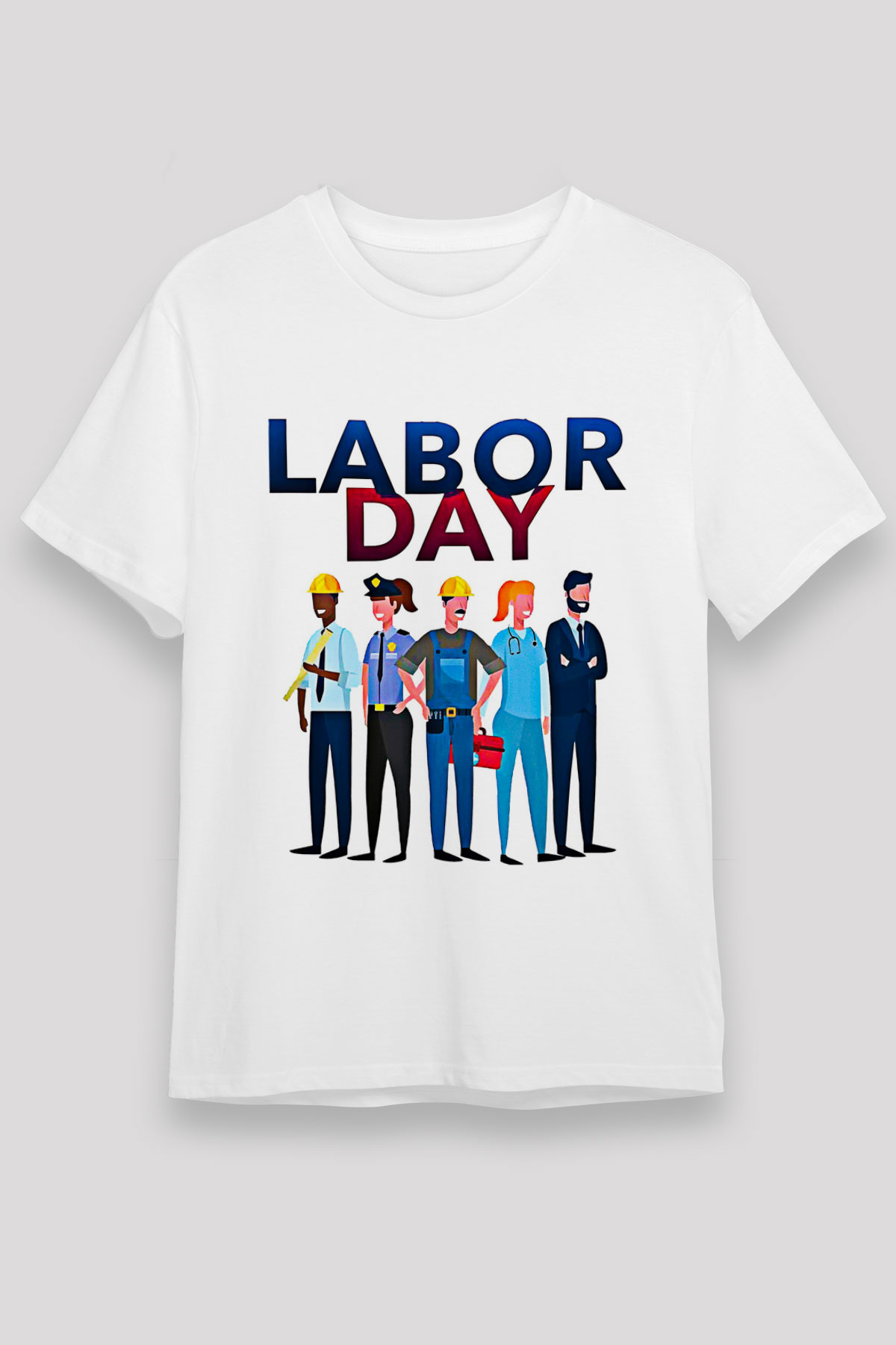 1 Mayıs Unisex Baskılı Beyaz Tişört - Tshirt